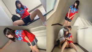 smub041/部活終わり美少女JKとシャワーも浴びずに階段の踊り場で中出しえっちするエロ動画【菜月ひかる】