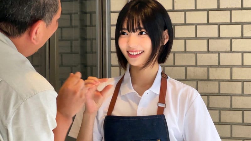 smjs102/黒髪ショートの美少女カフェ店員さんと本番交渉、DカップJDに中出しエロ動画【虹村ゆみ】